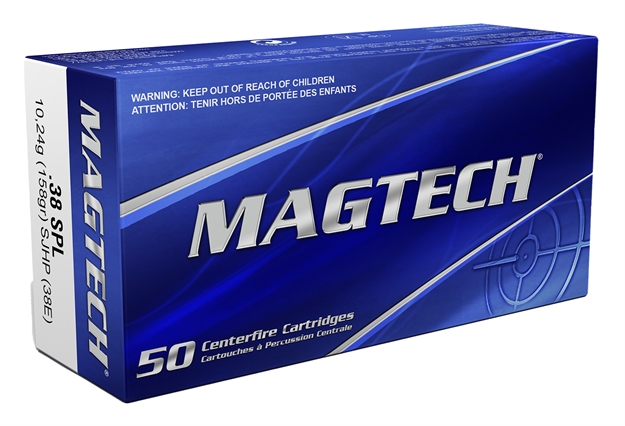 Picture of Magtech 38E Range/Training  38Special 158Gr Semi Jacketed Hollow Point 50 Per Box/20 Case 754908164714 -