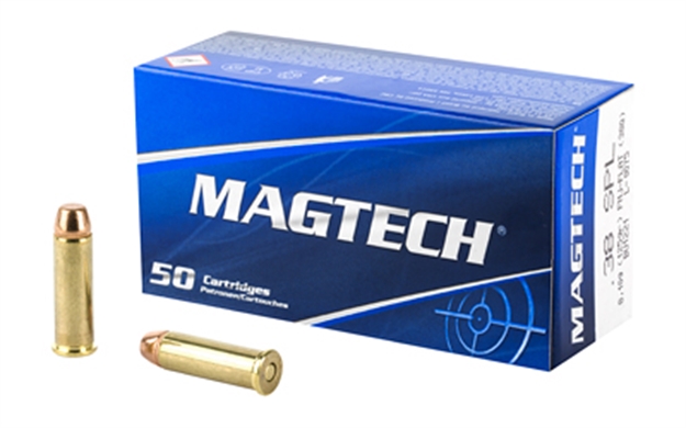 Picture of Magtech 38Q Range/Training  38Special 125Gr Full Metal Jacket Flat Point 50 Per Box/20 Case 754908184118 -