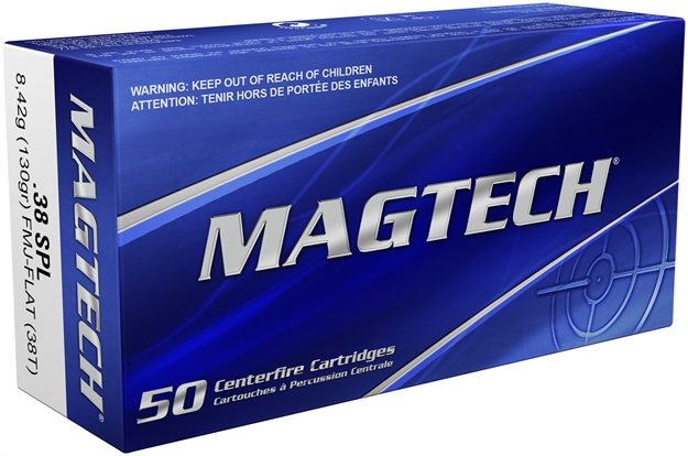 Picture of Magtech 38T Range/Training  38Special 130Gr Full Metal Jacket 50 Per Box/20 Case 754908190010 -