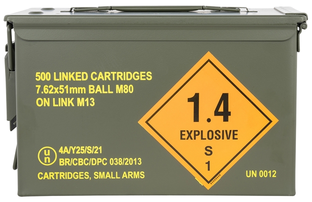 Picture of Magtech 762Alinked Rifle  7.62X51mm Nato 147 GR Full Metal Jacket (Fmj) 500 Bx/ 1 CS (M2a1 Can)