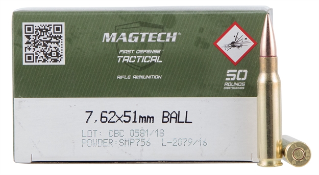 Picture of Magtech 762A Tactical/Training  7.62X51mmnato 147Gr Full Metal Jacket 50 Per Box/8 Case 754908201419 -