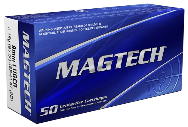 Picture of  Magtech 9D Range/Training  9Mmluger 95Gr Jacketed Soft Point Flat 50 Per Box/20 Case 754908117017