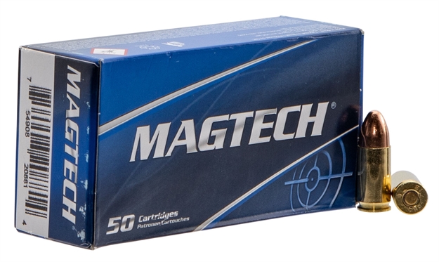Picture of Magtech 9Nato Sport Shooting Pistol & Revolver Cartridges 
9Mm Luger 124 GR Full Metal Jacket 50 Bx/ 20 CS