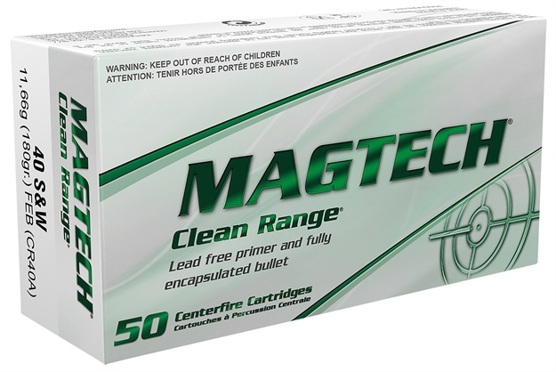 Picture of  Magtech Cr40a Clean Range  40S&W 180Gr Fully Encapsulated Bullet Flat 50 Per Box/20 Case 754908177615