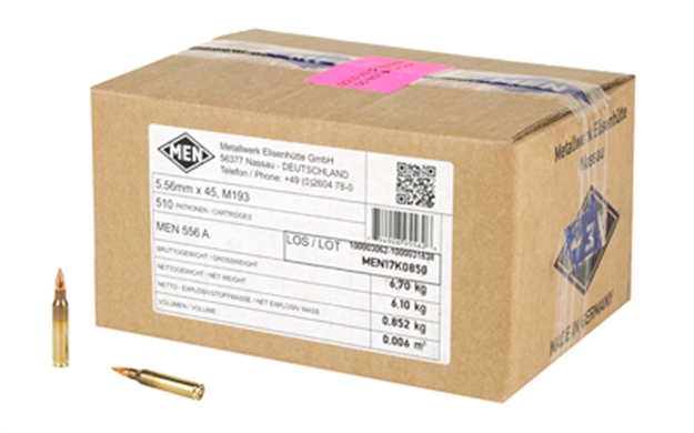 Picture of Magtech Men M193 556Nato 55Gr 510Rd MEN556A