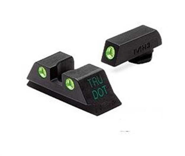 Picture of Meprolight Usa 102203131 Tru-Dot Green Tritium Green Tritium/Black Frame, Compatible W/Glock 42 ML10220