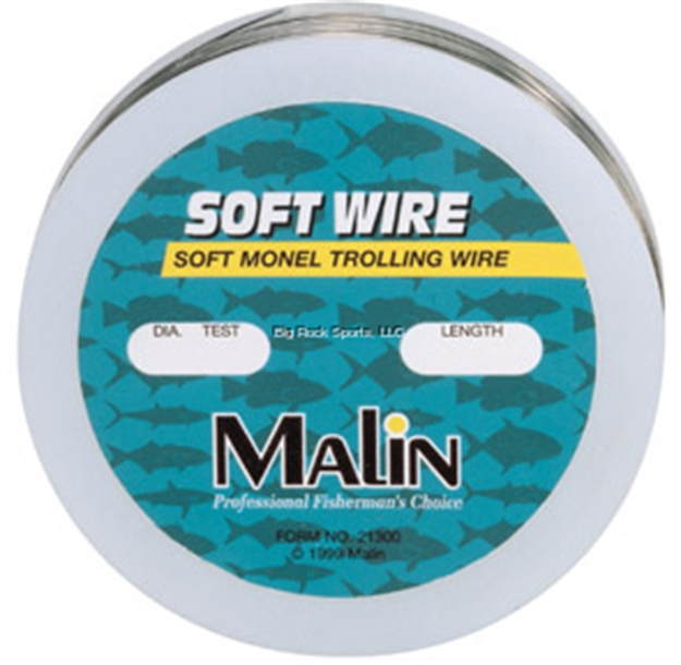 Picture of Malin Soft Wire Soft Monel Trolling Wire 20Lb 300' Spool, .18 Dia