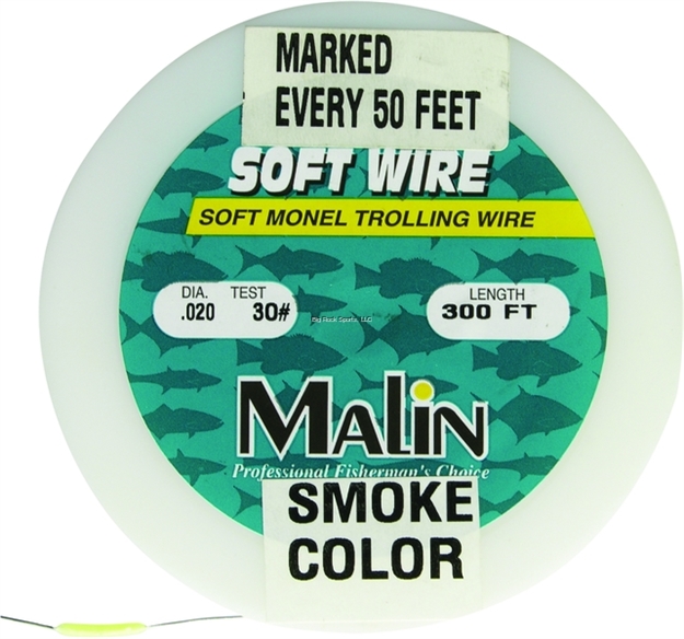 Picture of Malin Soft Wire Soft Monel Trolling Wire, Pre-Marked, 300' Spool, .24 Dia 40Lb