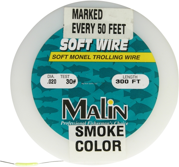 Picture of Malin Soft Wire Soft Monel Trolling Wire, Pre-Marked, 300' Spool, .26 Dia 50Lb
