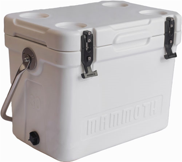 Picture of Mammoth Coolers Cruiser Series Coolers 30 Quart White/White W/Handle