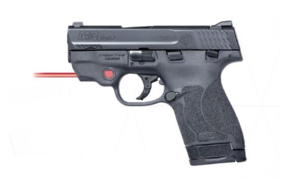 Picture of Smith &Amp; Wesson Smith &Amp; Wesson M&Amp;P Shield M2.0, 9Mm, 3.1" Crimson Trace Laser, Thumb Safety, Black, (1) 7-Rd &Amp; (1) 8-Rd 11671 022188871319