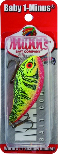 Picture of Mann's Bait Company Baby 1-Minus Crankbait, 2 1/4", 1/4 Oz, Chartreuse Craw Crystaglow