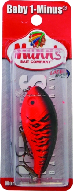 Picture of Mann's Bait Company Baby 1-Minus Crankbait, 2 1/4", 1/4 Oz, Fire Red FL