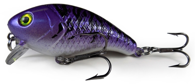 Picture of Mann's Bait Company Baby 1-Minus Crankbait 2 1/4", 1/4 Oz, Purple Tiger