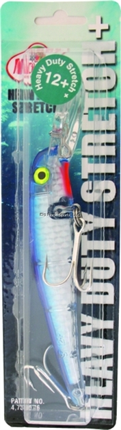 Picture of Mann's Bait Company Heavy Duty Stretch 12+ Floating/Diving Trolling Lure, 8", 2 Oz, Blue Back Mylar