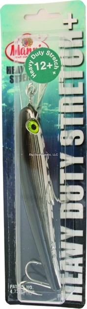 Picture of Mann's Bait Company Heavy Duty Stretch 12+ Floating/Diving Trolling Lure, 8", 2 Oz, Chrome/Black