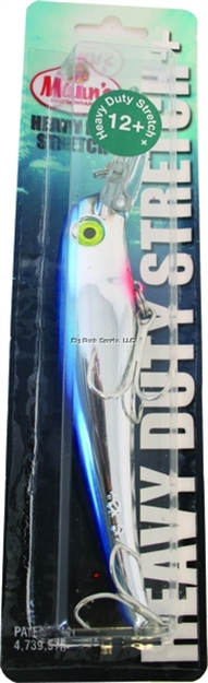 Picture of Mann's Bait Company Heavy Duty Stretch 12+ Floating/Diving Trolling Lure, 8", 2 Oz, Chrome/Blue