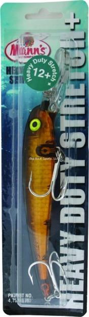 Picture of Mann's Bait Company Heavy Duty Stretch 12+ Floating/Diving Trolling Lure, 8", 2 Oz, Gold Black Mylar