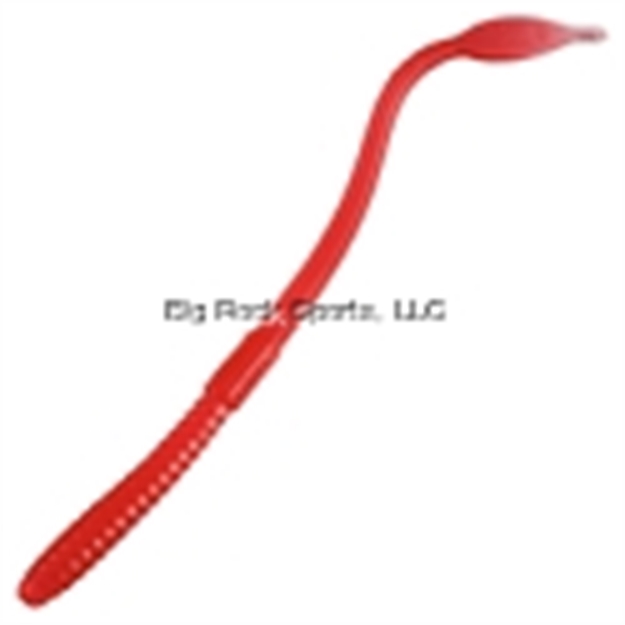 Picture of Mann's Bait Company Jellyworm 12", 10Pk, Strawberry