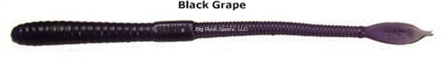 Picture of Mann's Bait Company Jellyworm, 6", 20Pk Black Grape