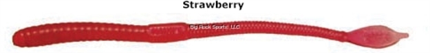 Picture of Mann's Bait Company Jellyworm, 6", 20Pk Strawberry