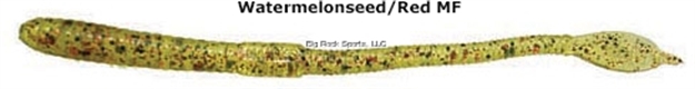 Picture of Mann's Bait Company Jellyworm, 6", 20Pk Watermelonseed Red Flake