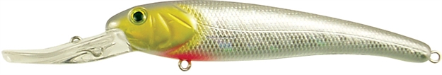 Picture of Mann's Bait Company Textured Stretch 15+ Floating/Diving Trolling Lure, 4 5/8", 1/2 Oz, Grey Ghost Holographic