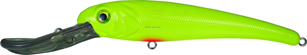 Picture of Mann's Bait Company Textured Stretch 25+ Floating/Diving Trolling Lure, 8", 2 Oz, Chartreuse