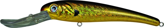 Picture of Mann's Bait Company Textured Stretch 25+ Floating/Diving Trolling Lure, 8", 2 Oz, Gold/Black