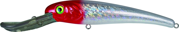 Picture of Mann's Bait Company Textured Stretch 25+ Floating/Diving Trolling Lure, 8", 2 Oz, Redhead Holographic