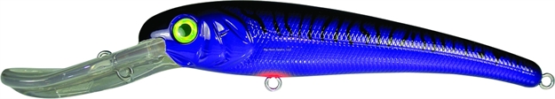 Picture of Mann's Bait Company Textured Stretch 30+ Floating/Diving Trolling Lure, 11", 6 Oz, Purple/Black