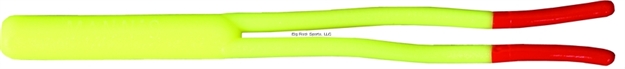 Picture of Mann's Bait Company The Classic Replacement Spinnerbait Trailer, 4", Chartreuse Firetail