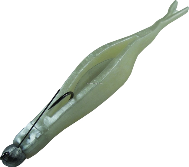 Picture of Mann's Bait Company Reel'n Shad Swimbait, 3 3/4", Pearl White, Floating