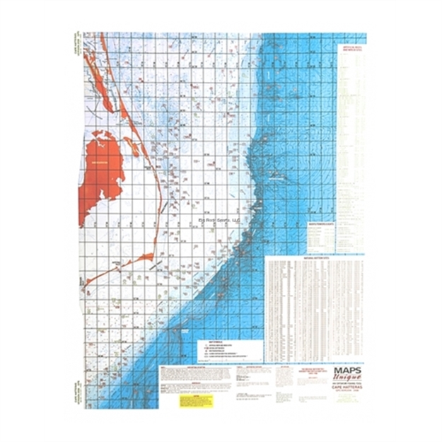 Picture of Maps Unique Hatteras (Side 1)/Morehead (Side 2) Map