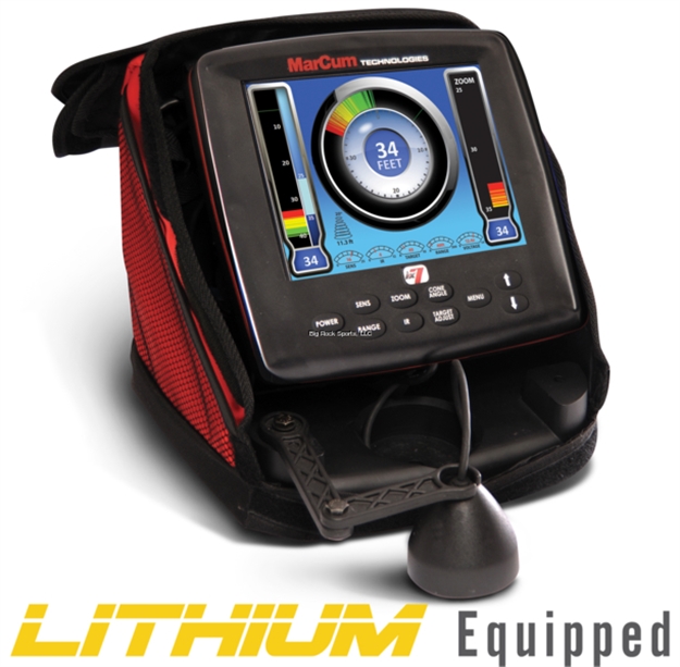 Picture of Marcum Lx-7L Dig Snr 8" Lcd Dual Beam W/Lifepo4 12V10ah Battery And 3Amp Charger