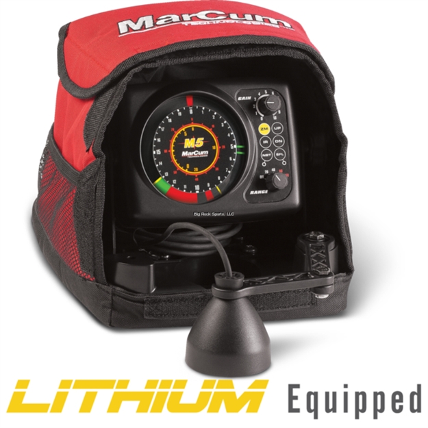 Picture of Marcum M5l True Color Sonar Flasher System W/Lifepo4 12V10ah Battery And 3Amp Charger