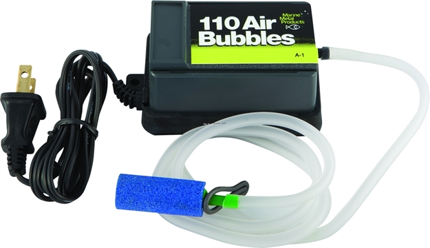 Picture of Marine Metal 110 Air Bubbles Pump 110V AC W/Tubing & Air Stone