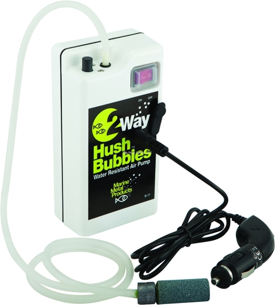 Picture of Marine Metal 2-Way Hush Bubbles 2 D-Cell/12 Volt DC Aeration System
