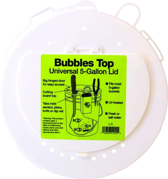 Picture of Marine Metal Bubbles Top 5 Gal Universal Lid W/Tabs