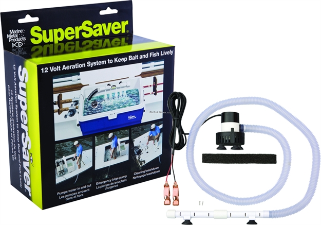 Picture of Marine Metal Super Saver Livewell Kit 12V DC Aerates 25 TO 30 Gallons