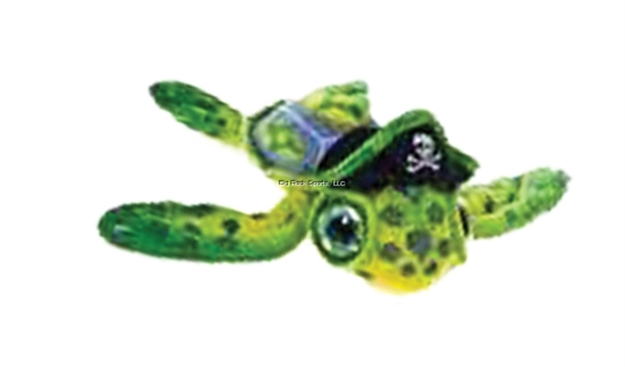 Picture of Marine Sports 11.5" Pirate Turtle Big Eyed Green W/ Pirate Hat