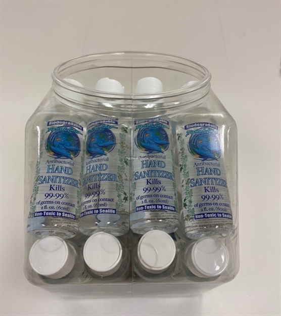 Picture of Marine Sports 24 PC Display OF Naturally Clean Antibacterial Hand Sanitizer (2Oz)
