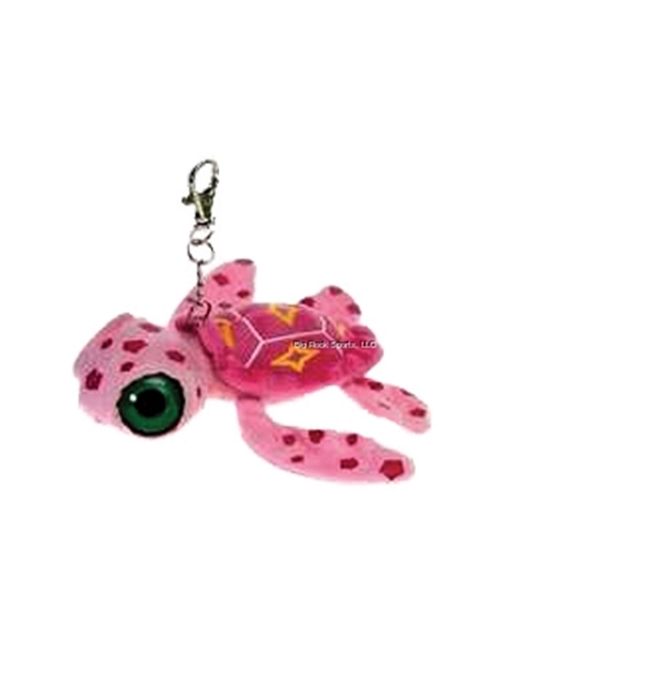 Picture of Marine Sports 6" Sea Turtle Pink Big Eyed Turtle Keychain & Zipper Pull Plush Pretty Pink
