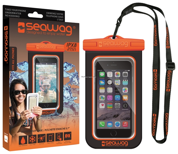 Picture of Marine Sports 80 FT Seawag Waterproof Case Universal Size Black Case IN Orange