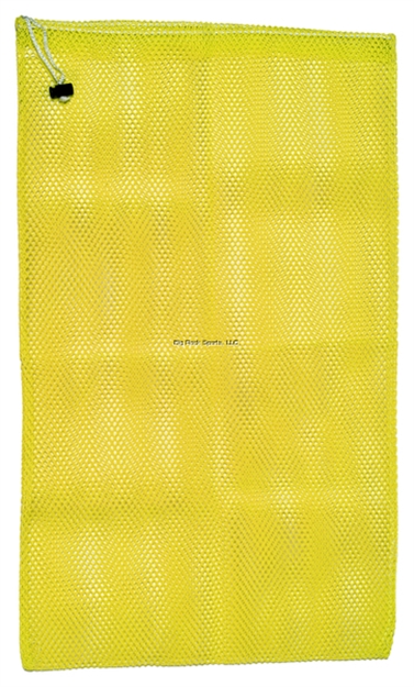 Picture of Marine Sports Bag Deluxe Drawstring Heavy Mesh 24" X 36" Bag W/ Cord & Closure  - Yellow