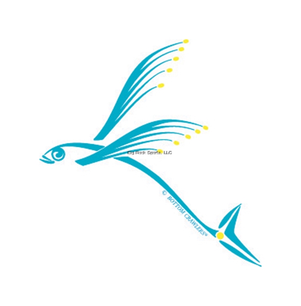 Picture of Marine Sports Flying Fish 5" Vinyl Decal Life Imitating Animals Flying Fish