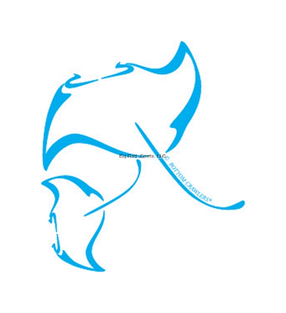 Picture of Marine Sports Manta Rays 5" Vinyl Decal Life Imitating Animals Manta Rays