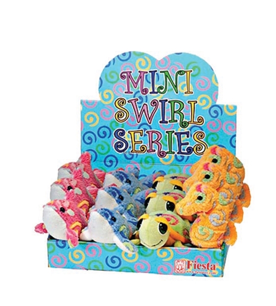Picture of Marine Sports Sealife Display - 8" Plush Mix OF 12 -Dolphins, Seahorses, Whales & Turtles IN Display Box