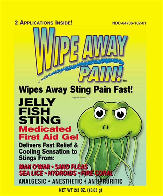 Picture of Marine Sports Wipe Away Sting Stop Medicated First Aid Gel