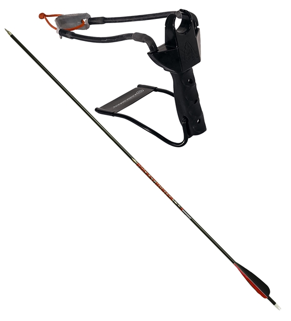 Picture of  Marksman 3075 Marksman 3075 Pocket Hunter Slingshot Black Steel Frame Black Molded Handle 026785030759